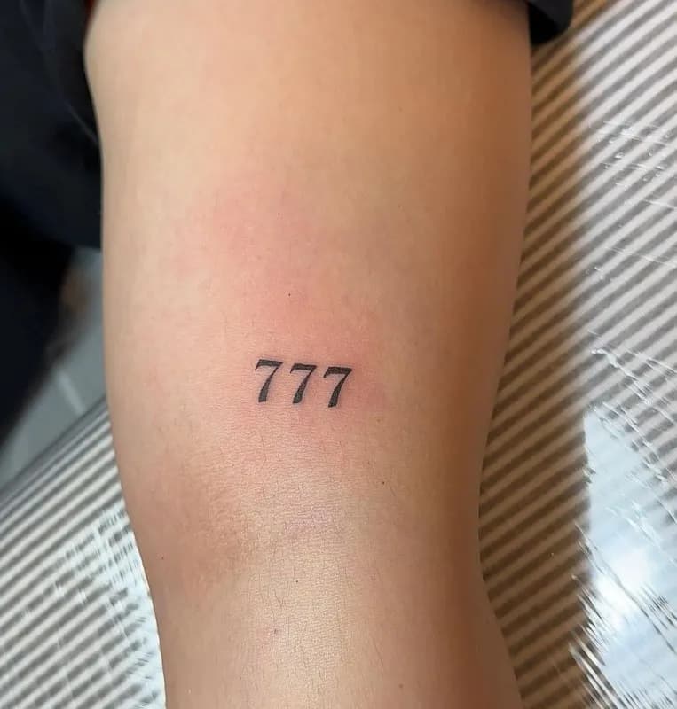 잭팟타투,숫자타투 - 1