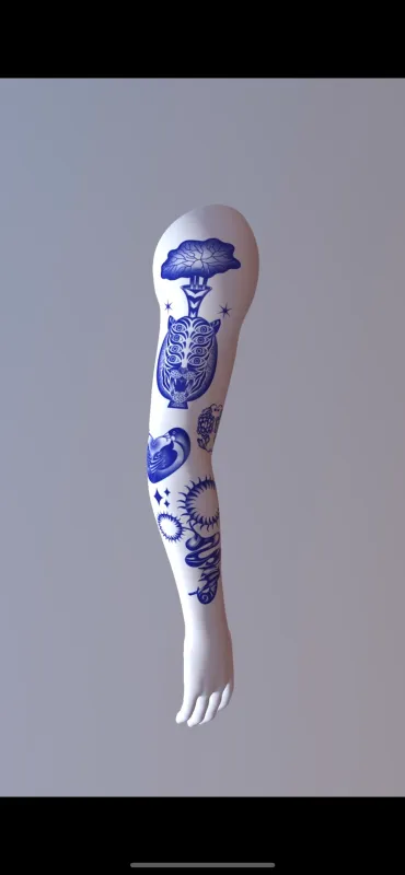 민화, 동양화 타투 - 1