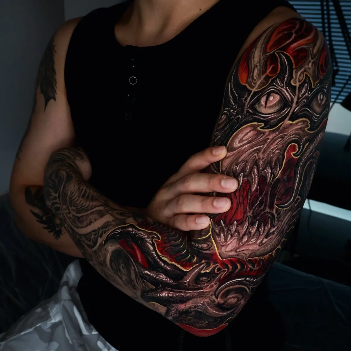 프리핸드 팔뚝타투🩸