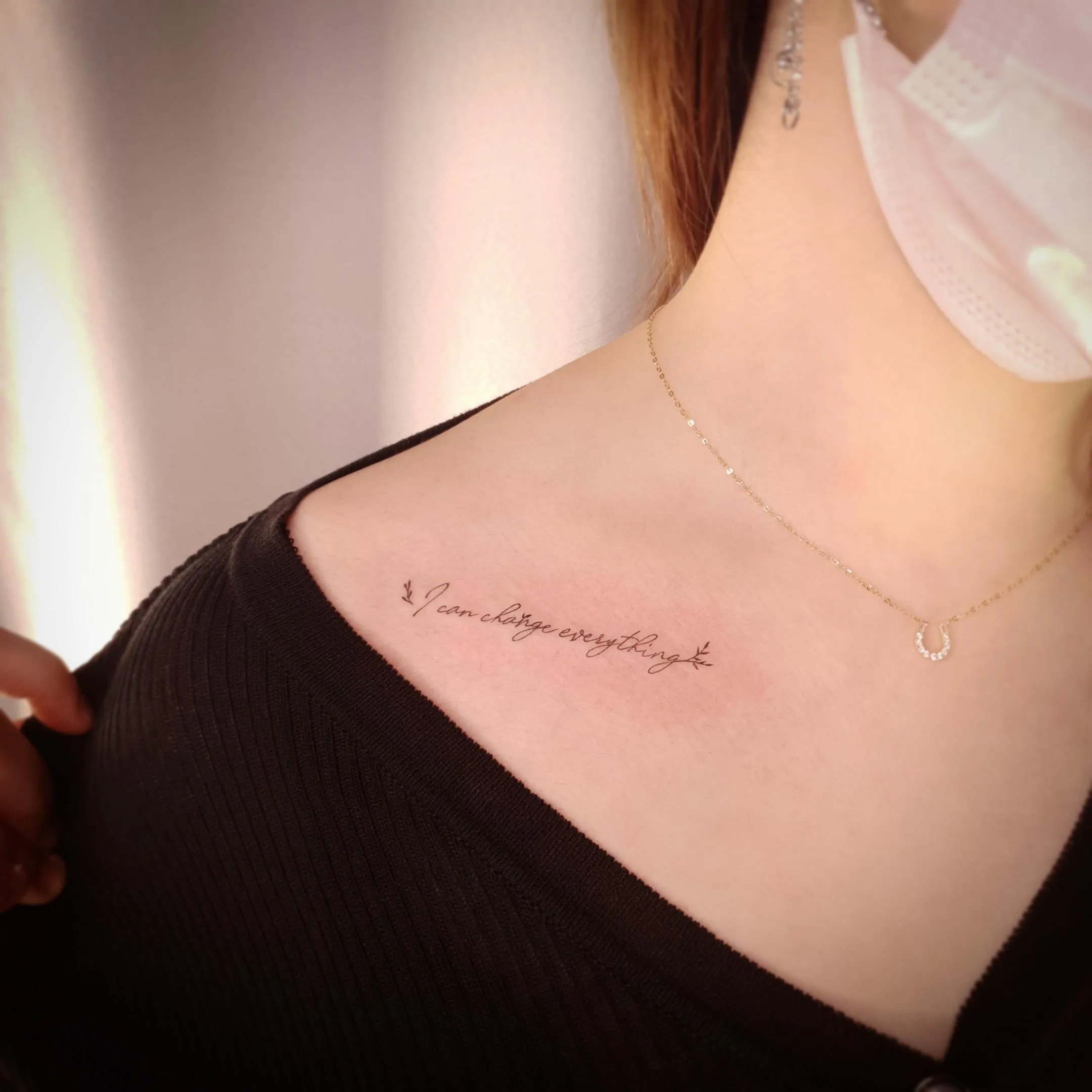 쇄골 레터링 - 1