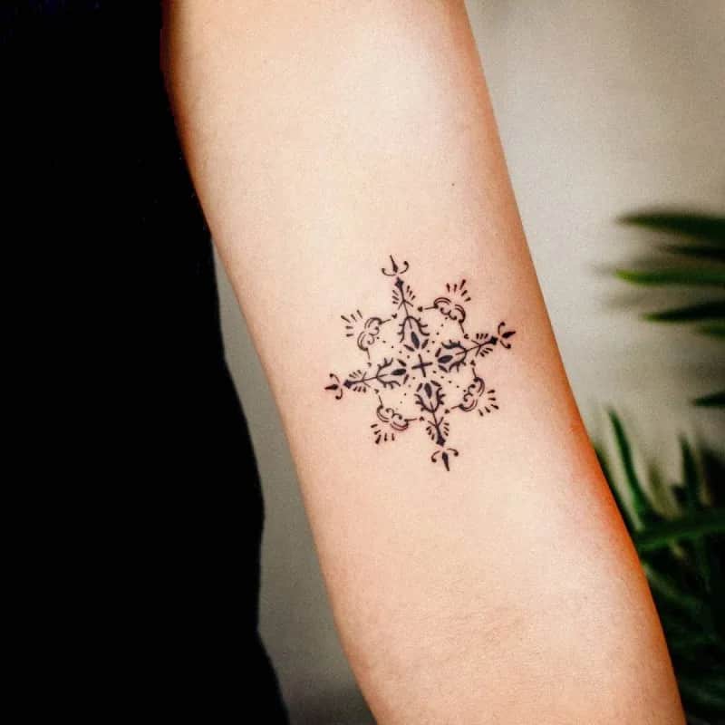 미니 문양 포인트타투 tattooist_petal