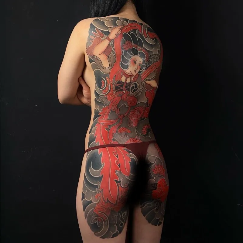 텐뇨 여자 백피스