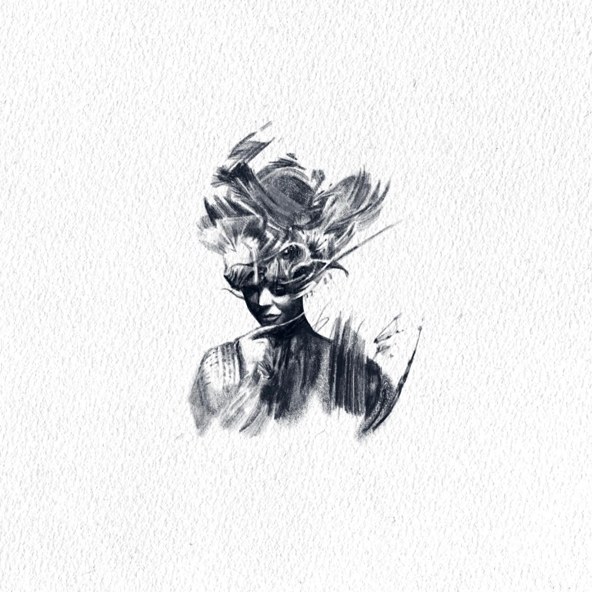 사람 얼굴 타투 - 1