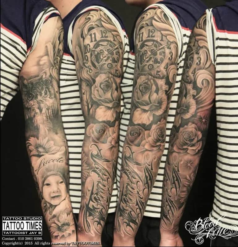 치카노 긴팔타투