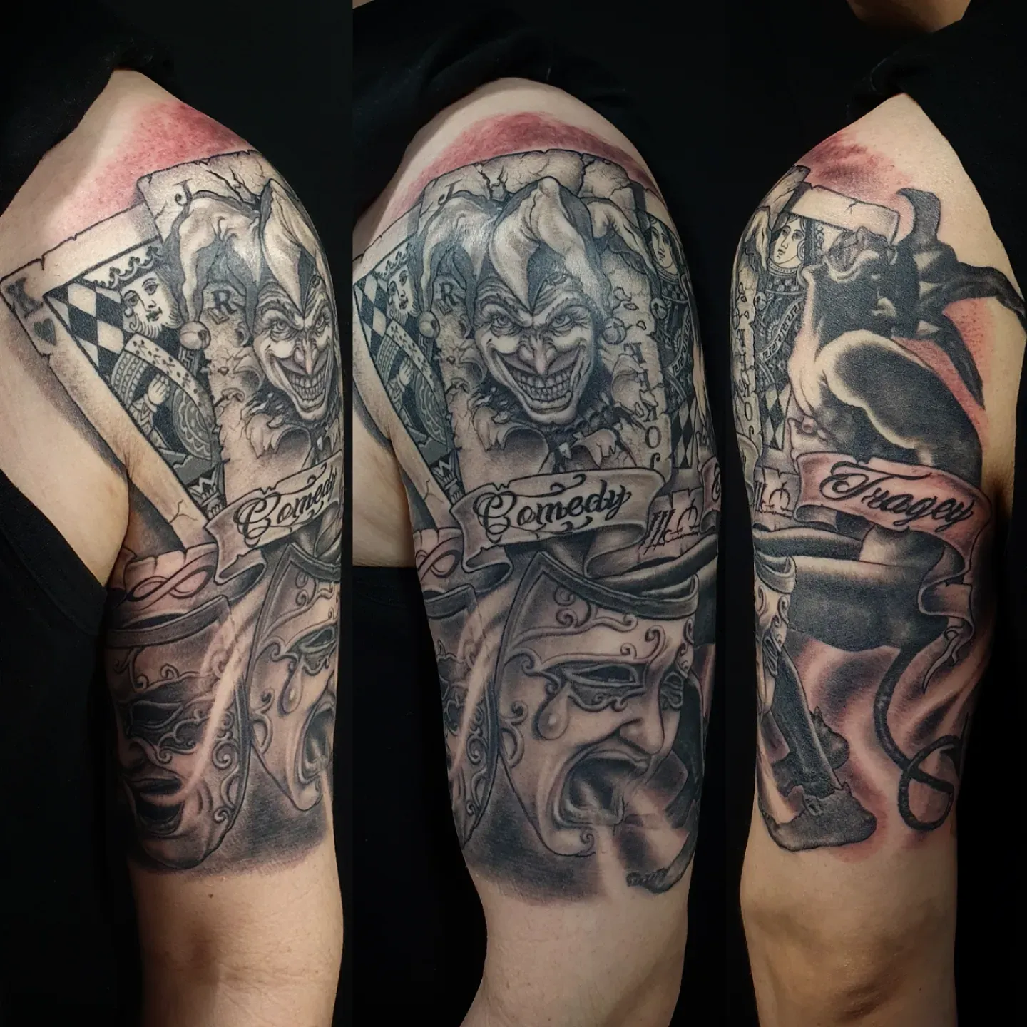 반팔치카노 블랙앤그레이 - 1