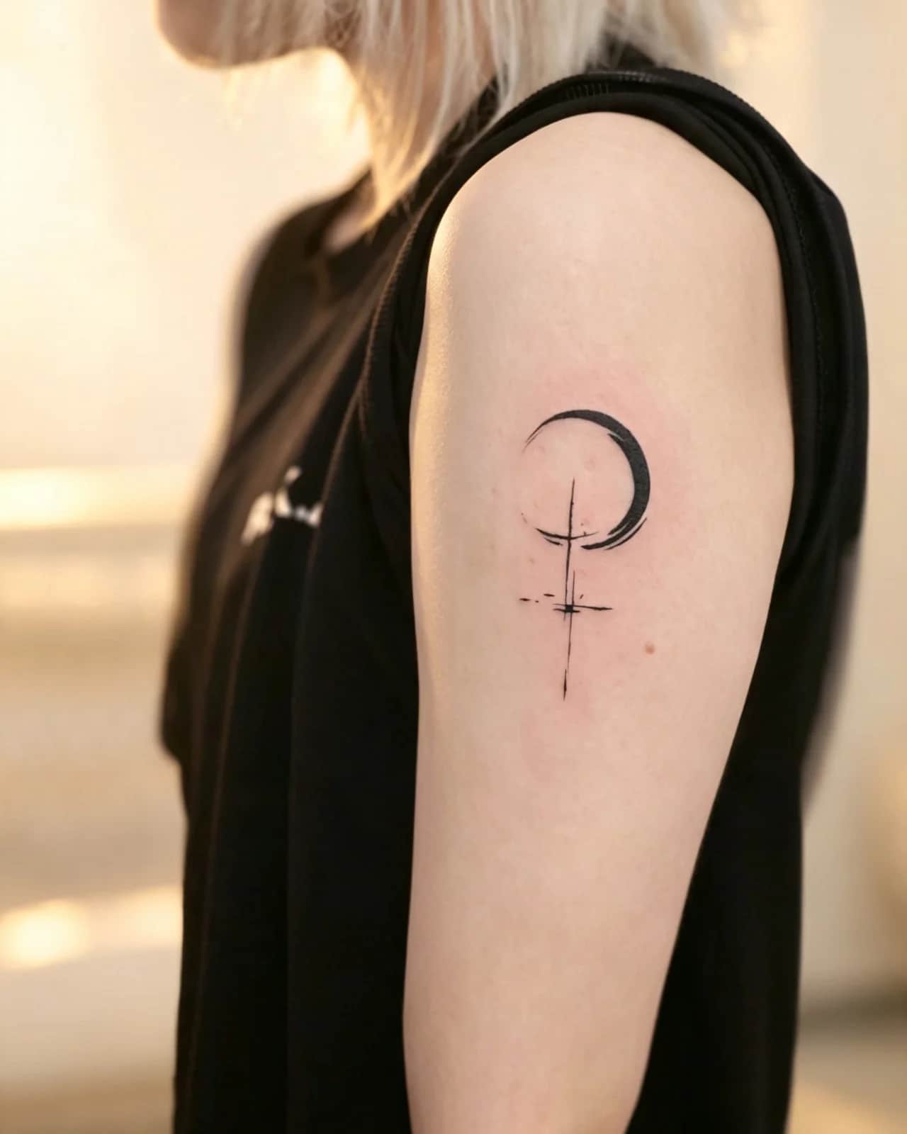 달 붓터치 타투