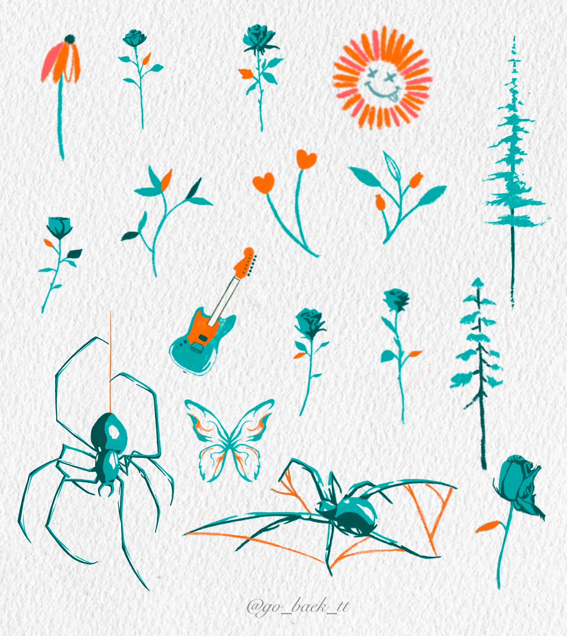 컬러 미니타투 - 1