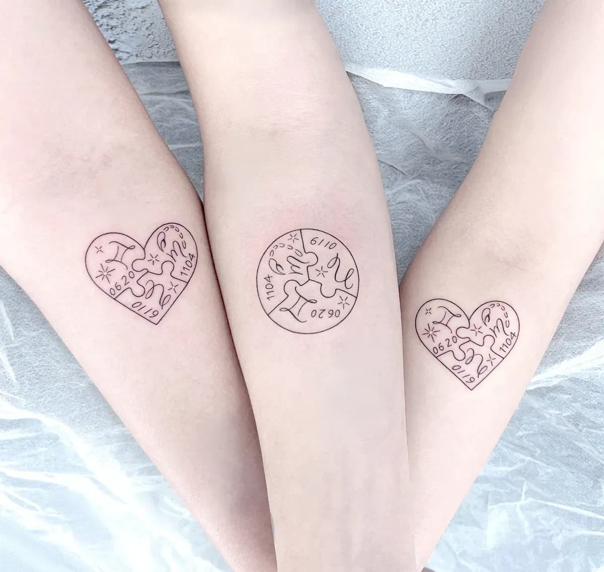 인천타투 주안타투 별자리타투 우정타투 커플타투 - 1