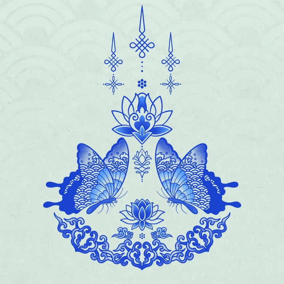 동양적인 오너먼트 - 1