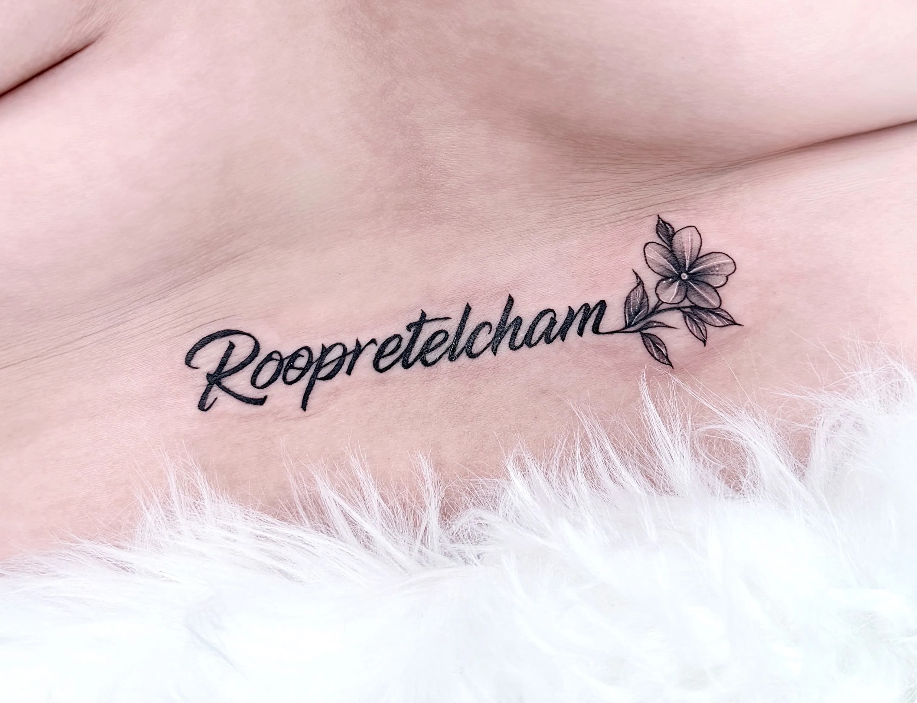 인천타투 주안타투 레터링타투 꽃타투 루프리텔캄타투 - 1