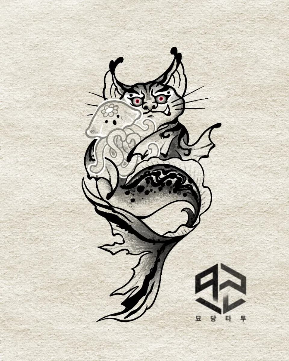 묘당타투 작은 요괴 - 1