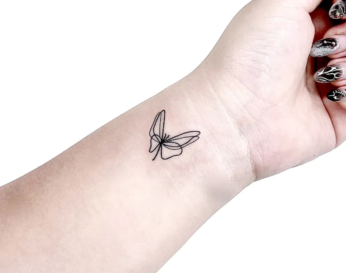 인천타투 주안타투 미니타투 나비타투 손목타투 - 1