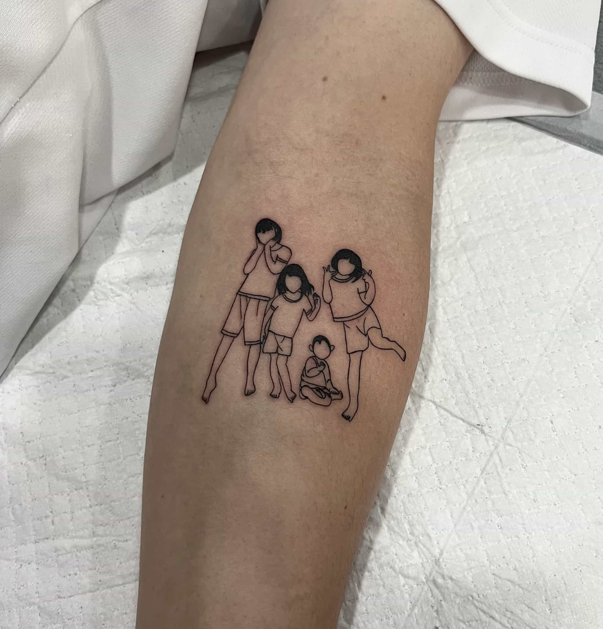 가족사진타투
