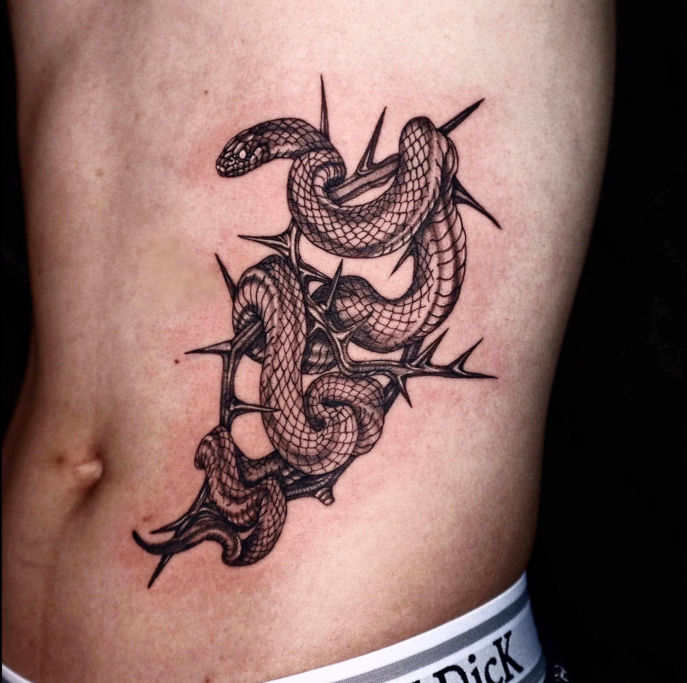 뱀,가시타투 - 1