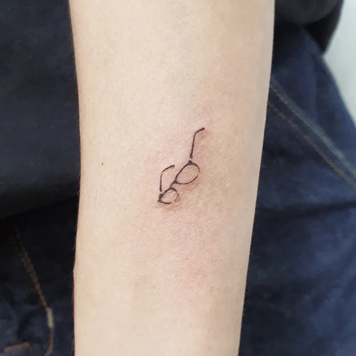 미니 안경 타투 - 1