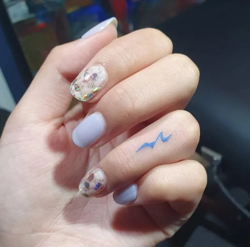 손가락 핸드포크 4분쉼표