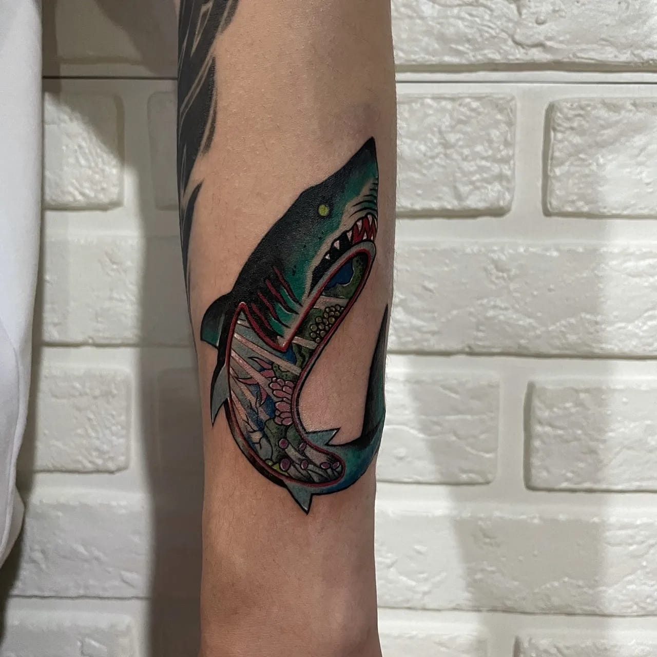 상어타투 올드스쿨