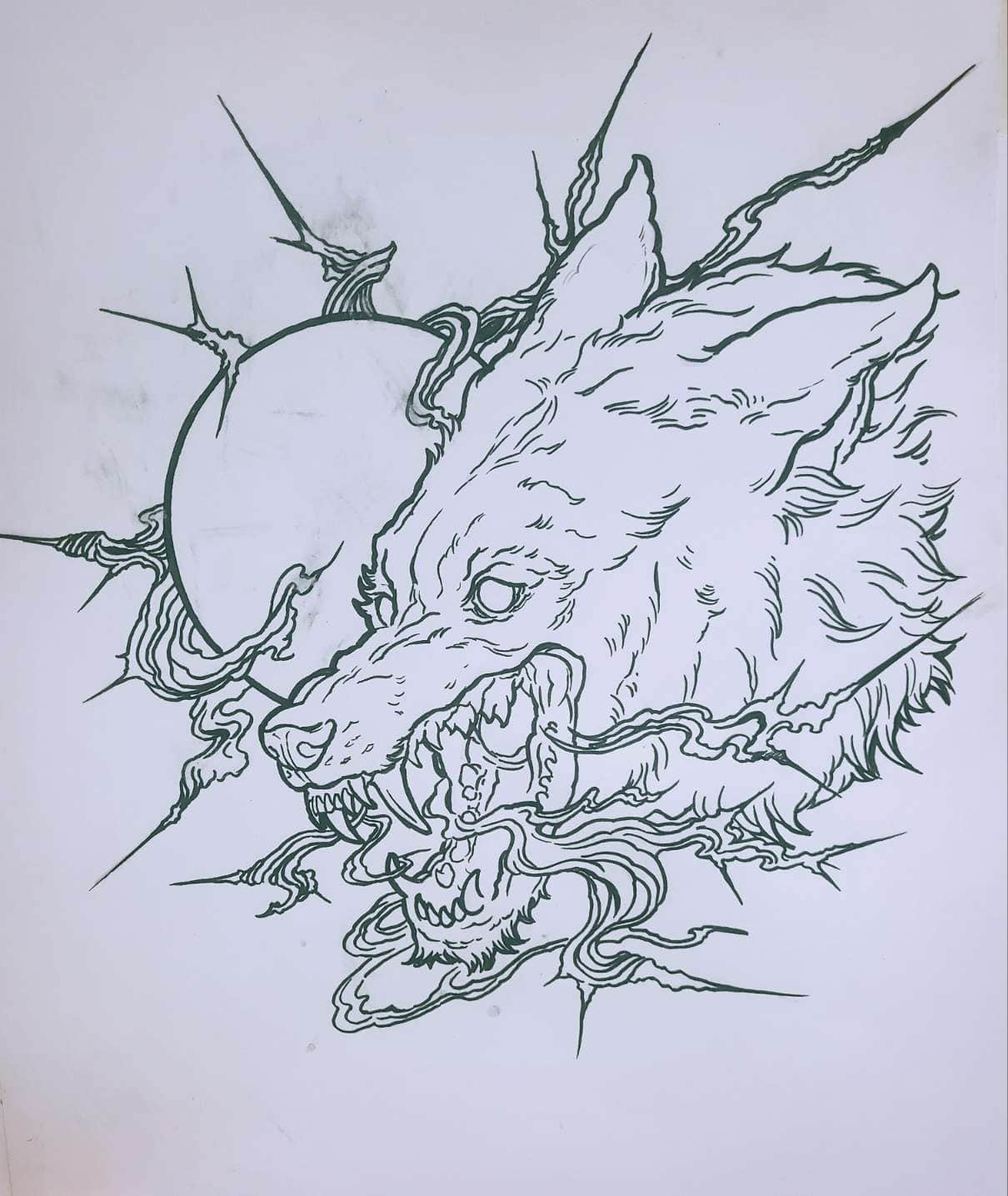 늑대 도안(예약 가능)