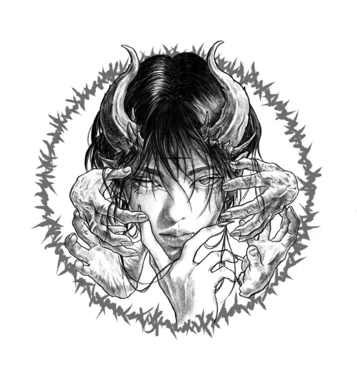 악마 도안 (예약 가능)