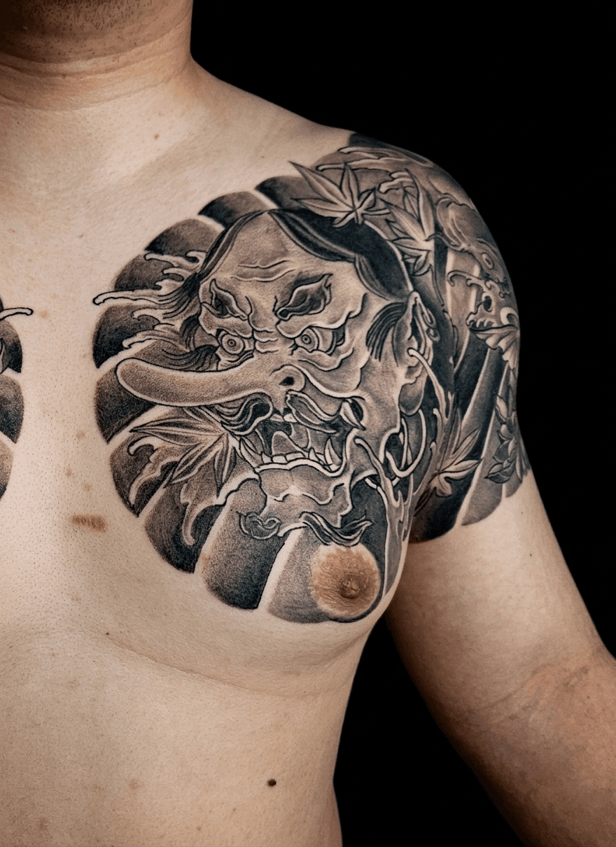 텐구 (가슴 반팔)