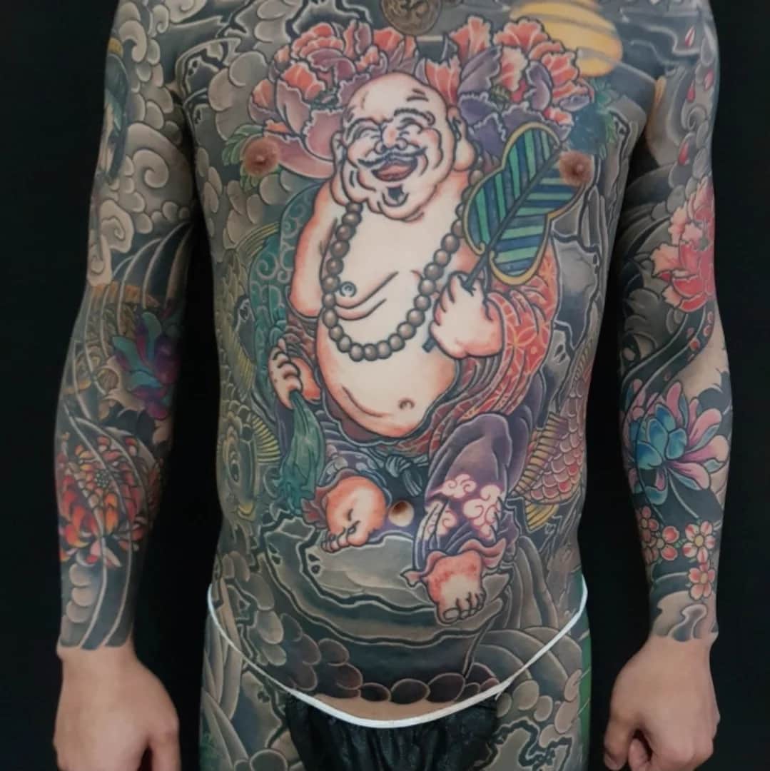 타샵연장,커버업,터치업,대구타투,포대화상,대구이레즈미