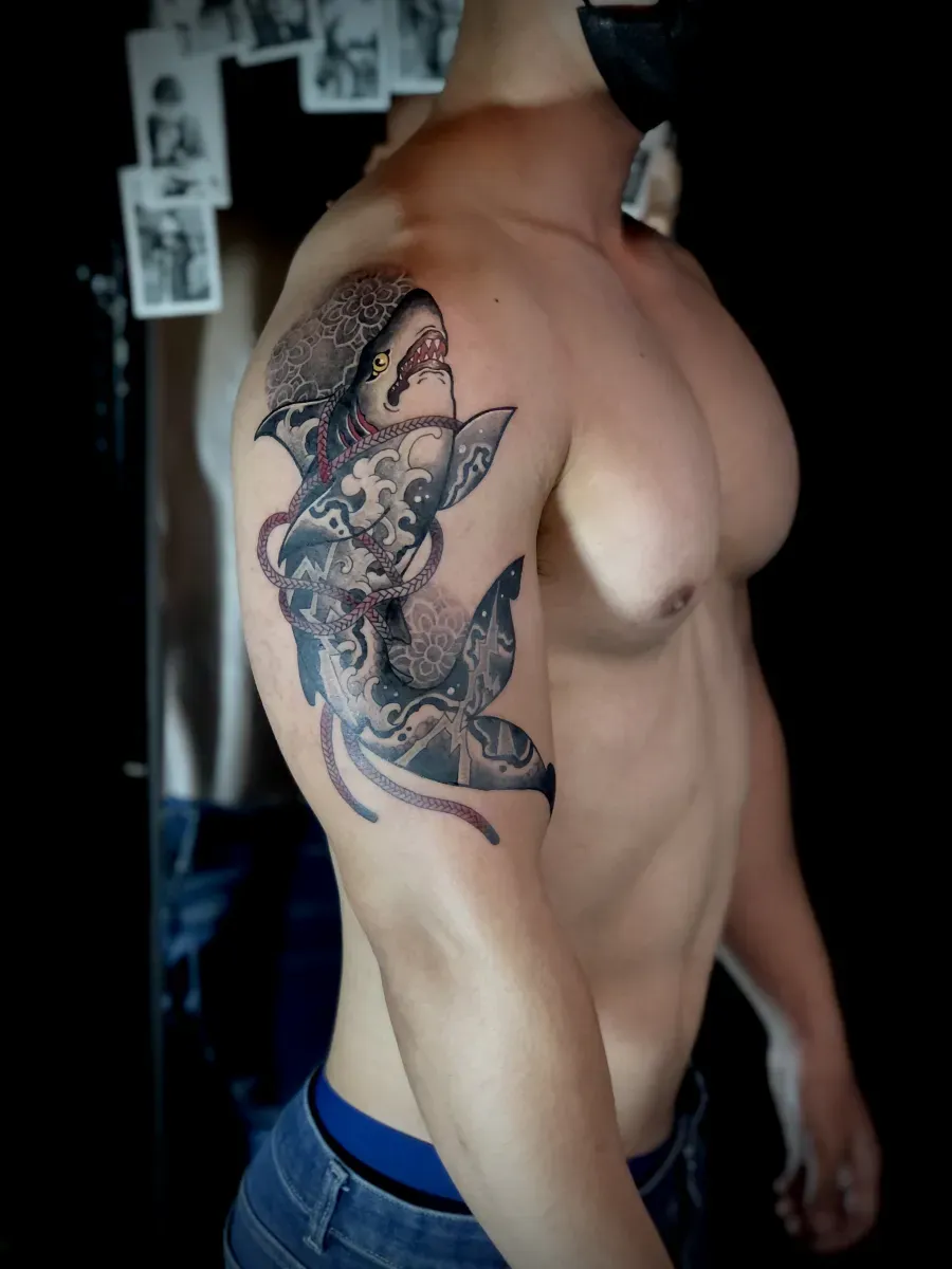 묘당타투 상어 - 1