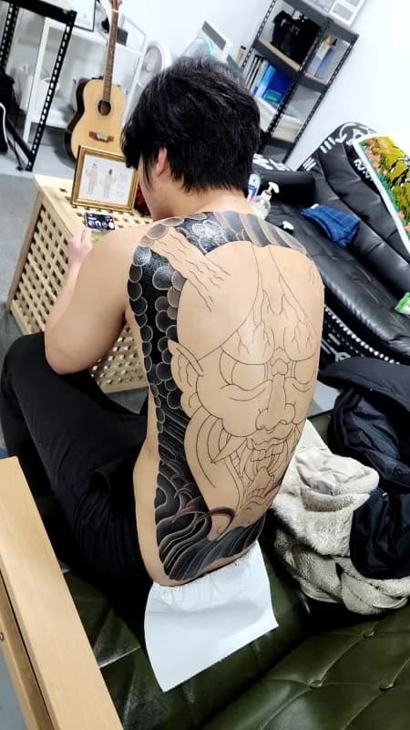 대구이레즈미잘하는곳, 대구이레즈미, 대구타투잘하는곳, 대구전통이레즈미, 대구타투, 대구등판타투, 대구등판커버타투, 대구등판커버업 - 1