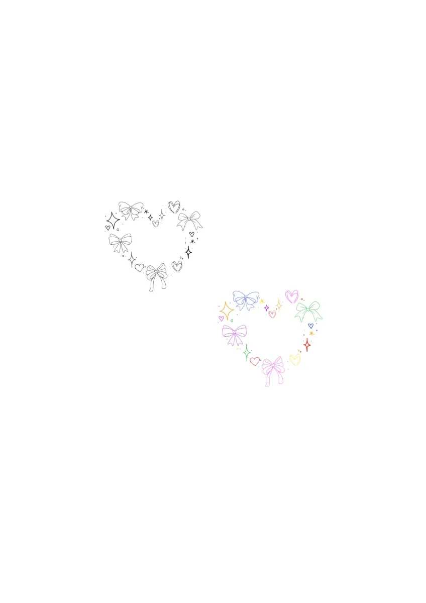 리본타투,컬러타투