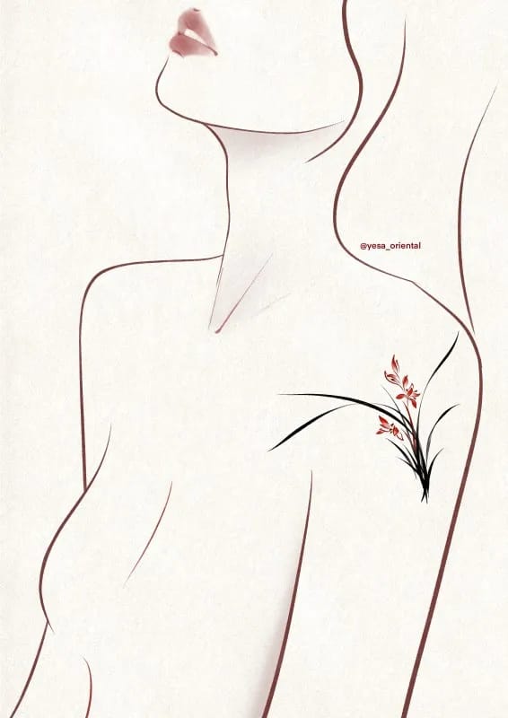 붉은 난초