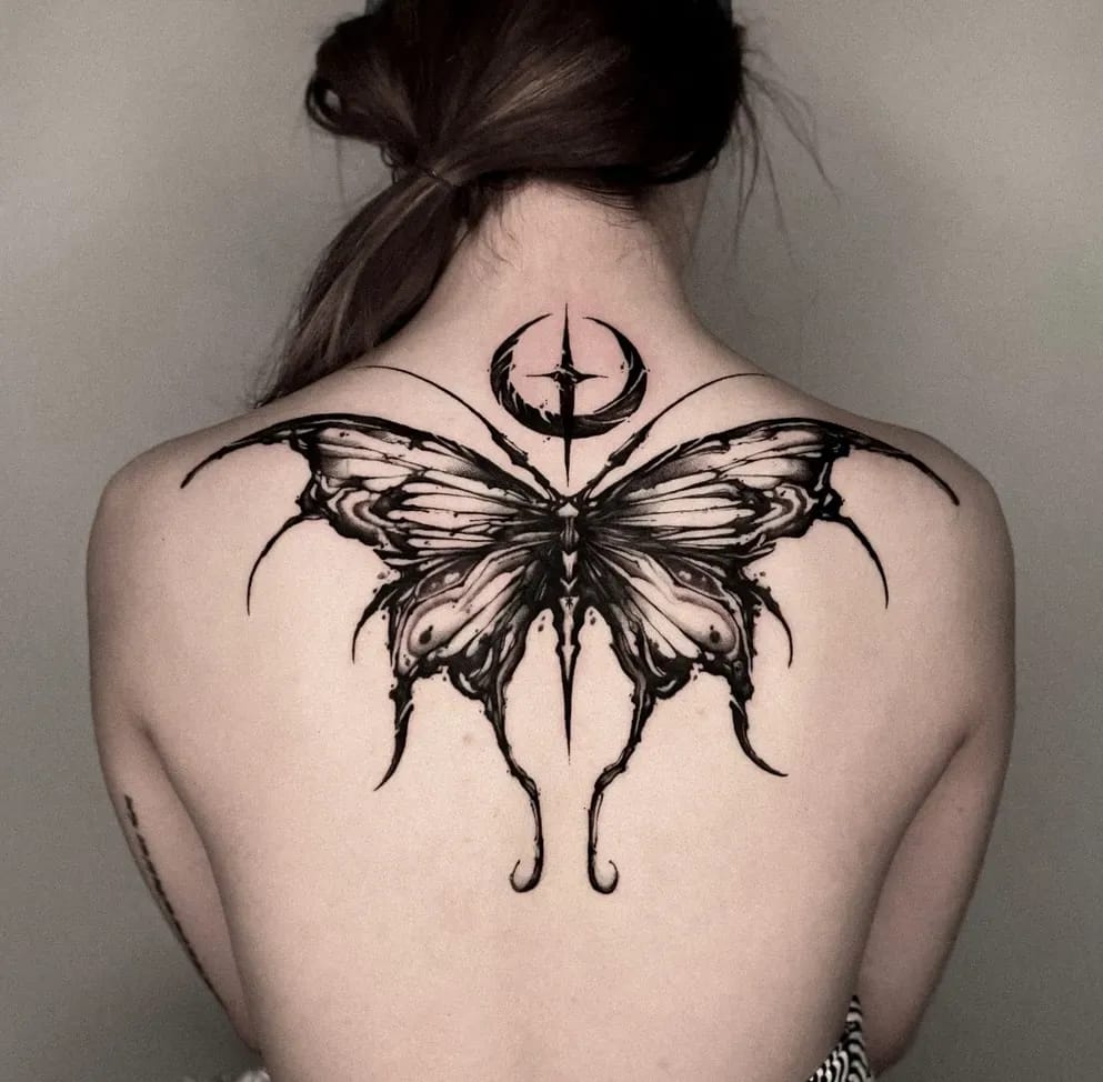 흐름 나비 블랙워크