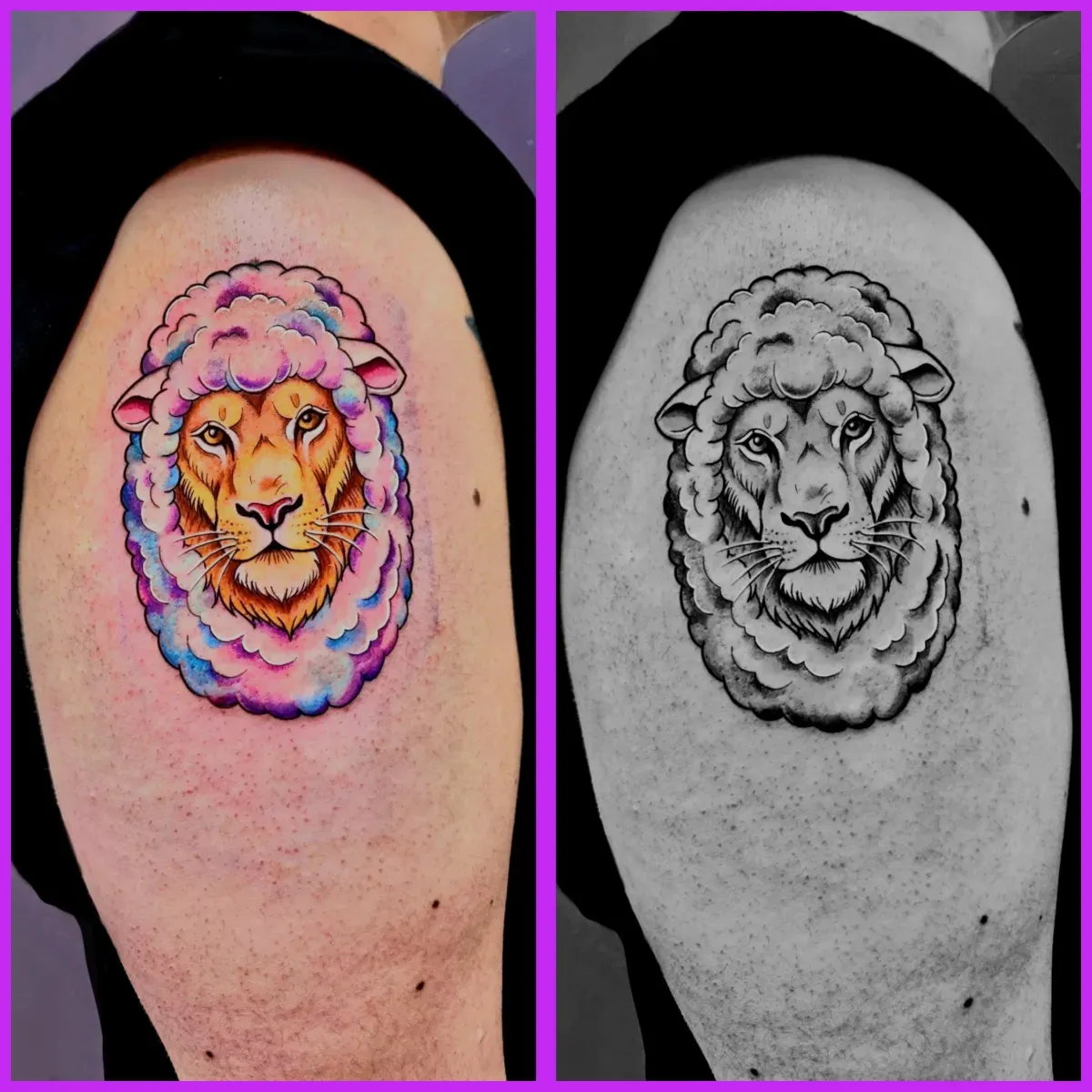 별자리타투 . 사자타투 . 양타투 . 뉴스쿨 - 1