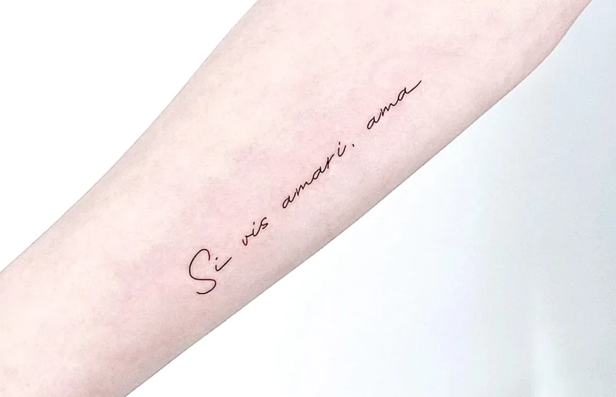 인천타투 주안타투 레터링타투 라틴어타투 - 1