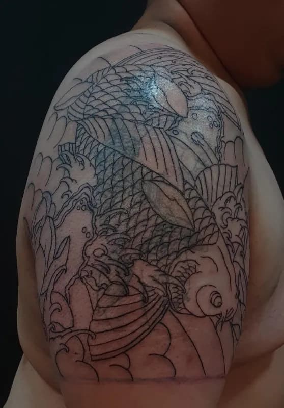 반팔커버업 1차작업 목포타투