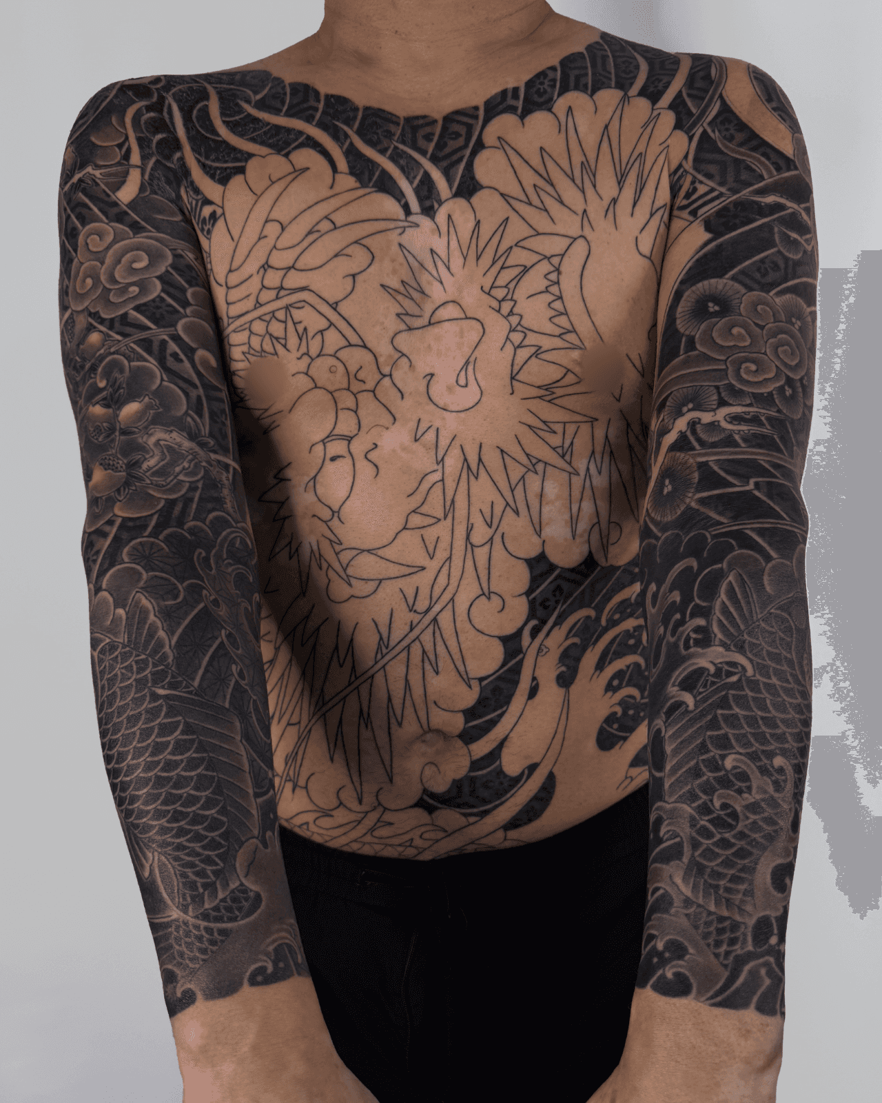 Japanese bodysuit 이레즈미 전신타투 부천타투 제로타투