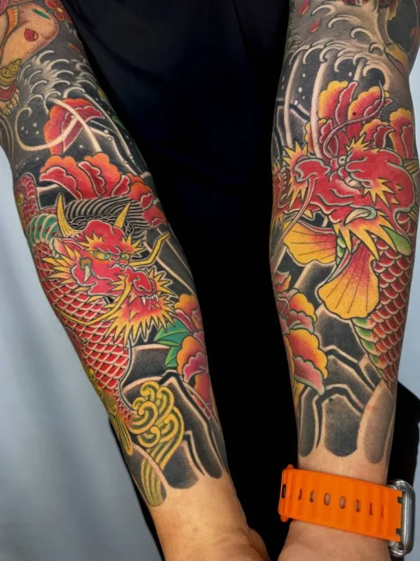 이레즈미 긴팔타투 기린타투 잉어타투 부천타투 시흥타투 인천타투 제로타투 - 1