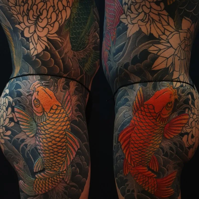 잉어타투 컬러작업 입니다 목포타투 - 1