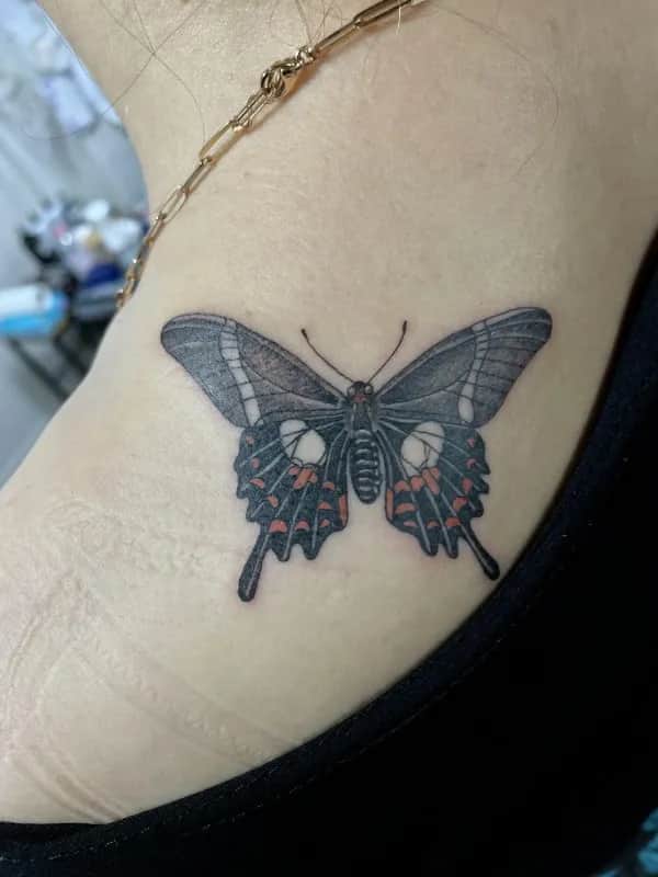 나비 타투 원포인트타투