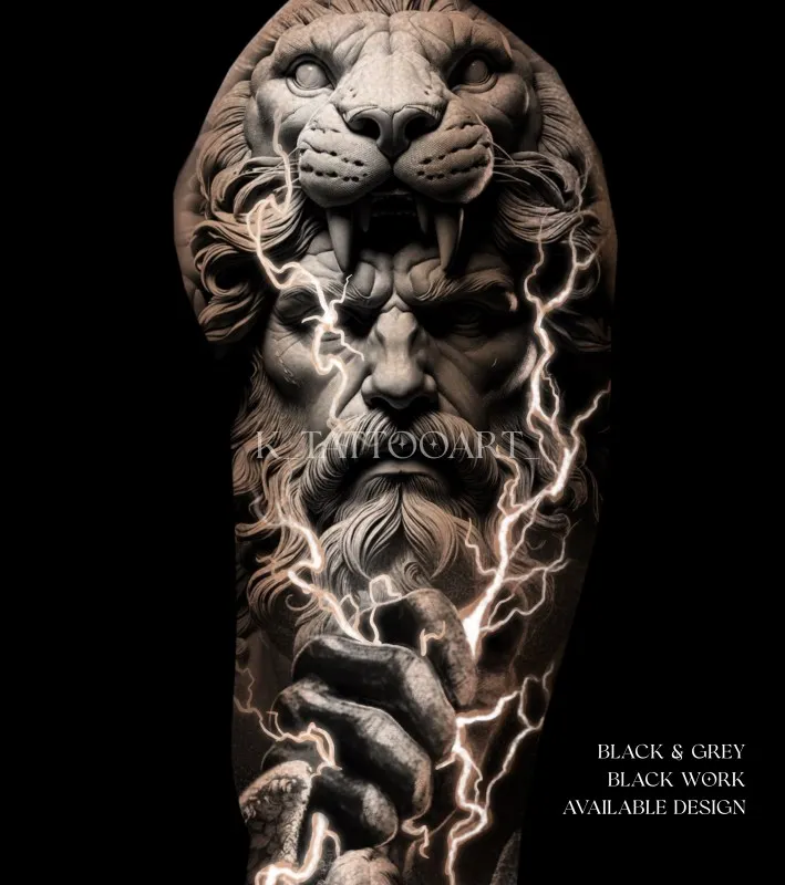 긴팔 타투 도안