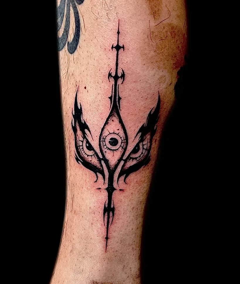 ๐ค BLACKWORK TATTOO EYES