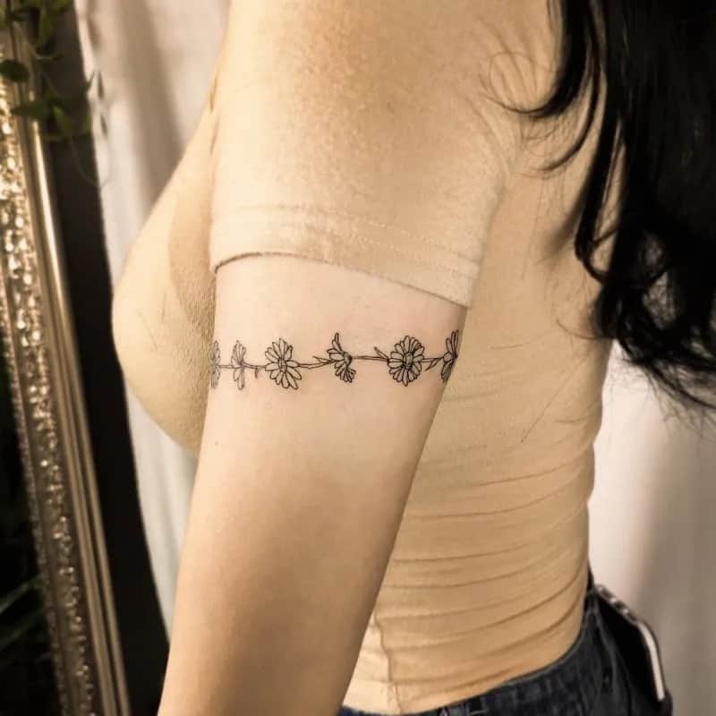 할인)꽃 팔찌 tattooist_petal