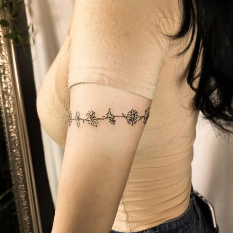 할인)꽃 팔찌 tattooist_petal