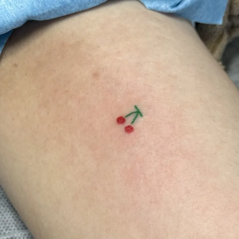 과일타투 체리타투 앵두타투