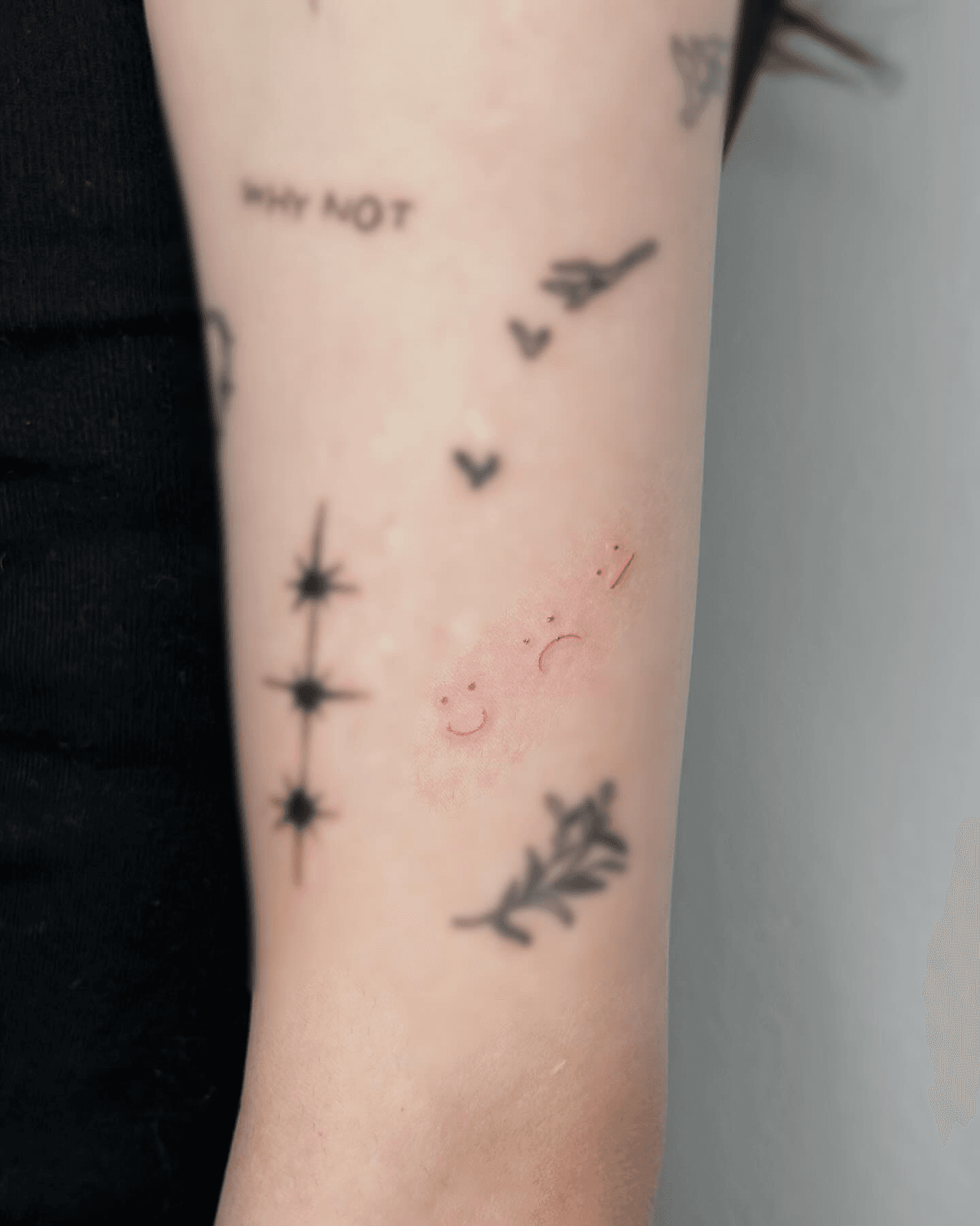 컬러 표정 미니타투