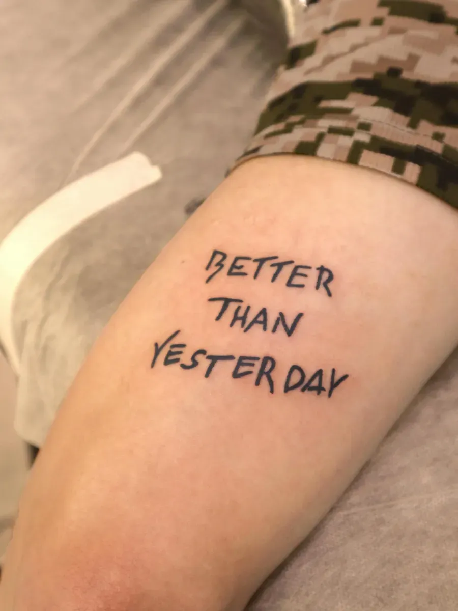 유니크한 낙서폰트 레터링 타투✍️🖤 시크한 낙서 폰트 - 1