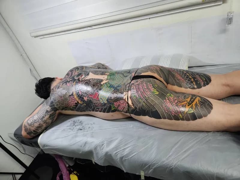 구문룡 등판 완성, 대구이레즈미, 대구타투, 대구등판이레즈미, 유애, yuye