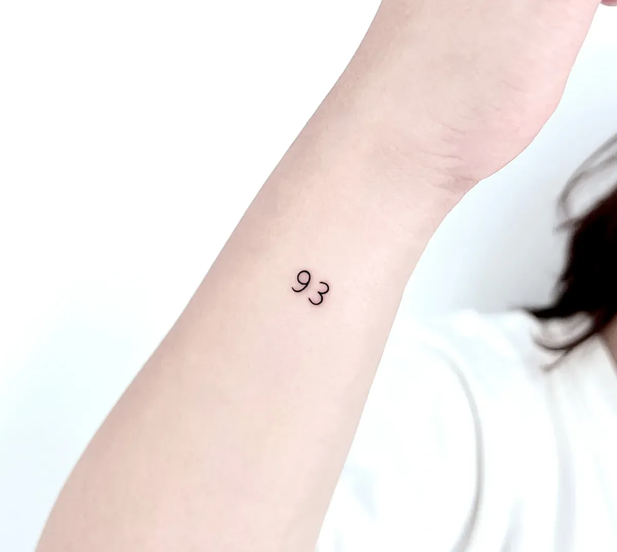 인천타투 주안타투 미니타투 숫자타투 - 1