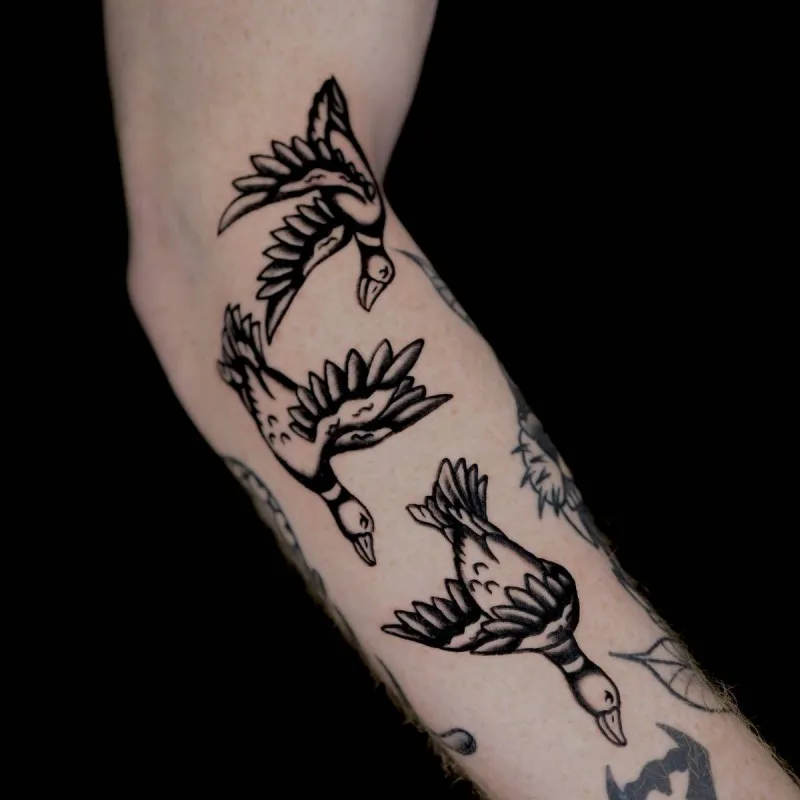 올드스쿨 블랙스쿨 오리3마리 - 1