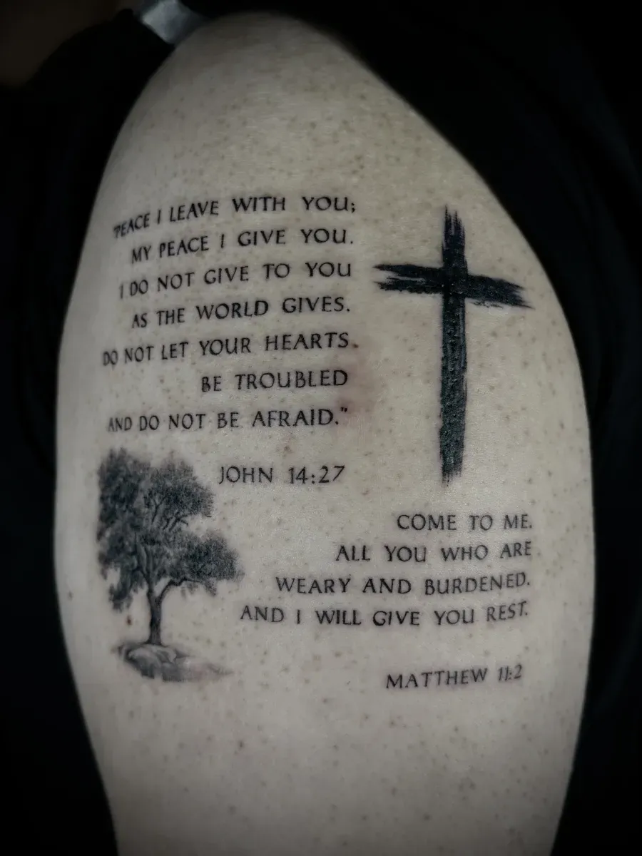 성경구절,십자가,나무