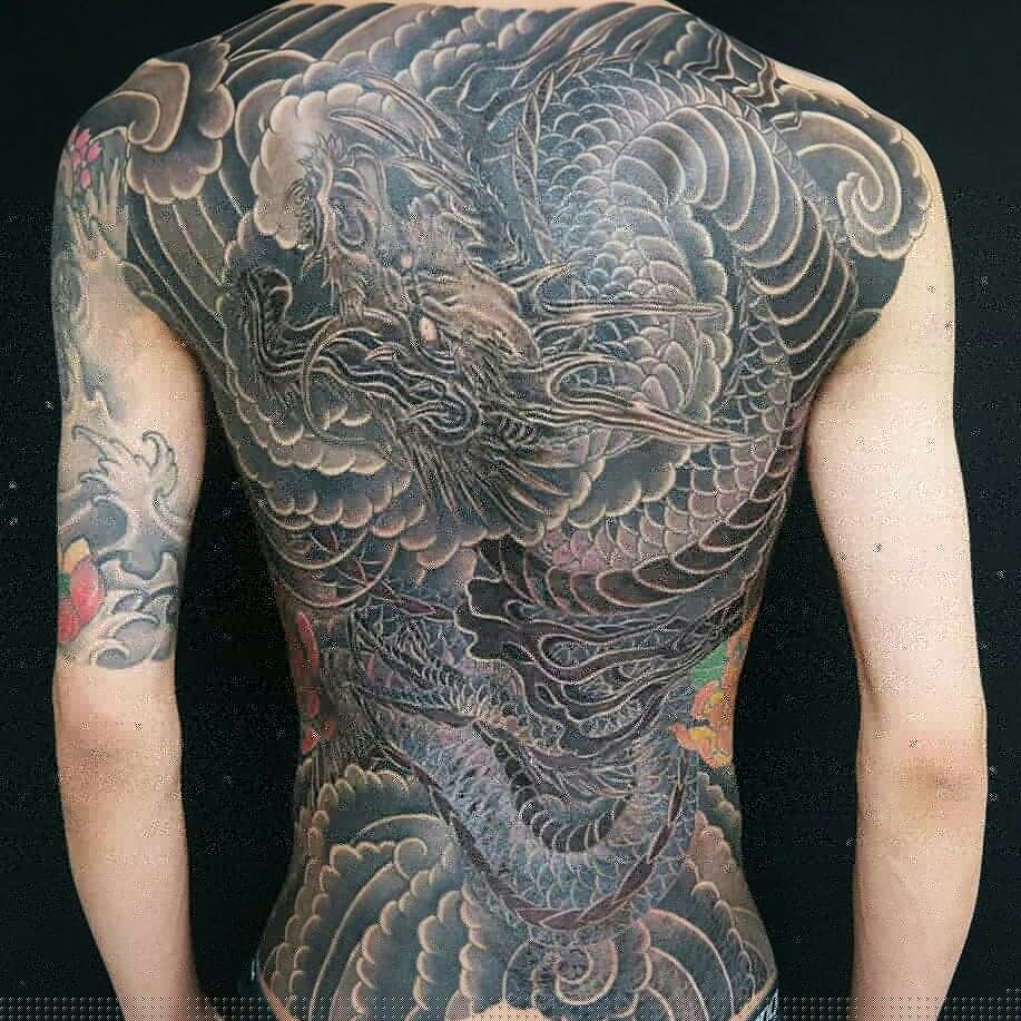 목포타투 TS타투 용문신 용등판 타투입니다. - 1