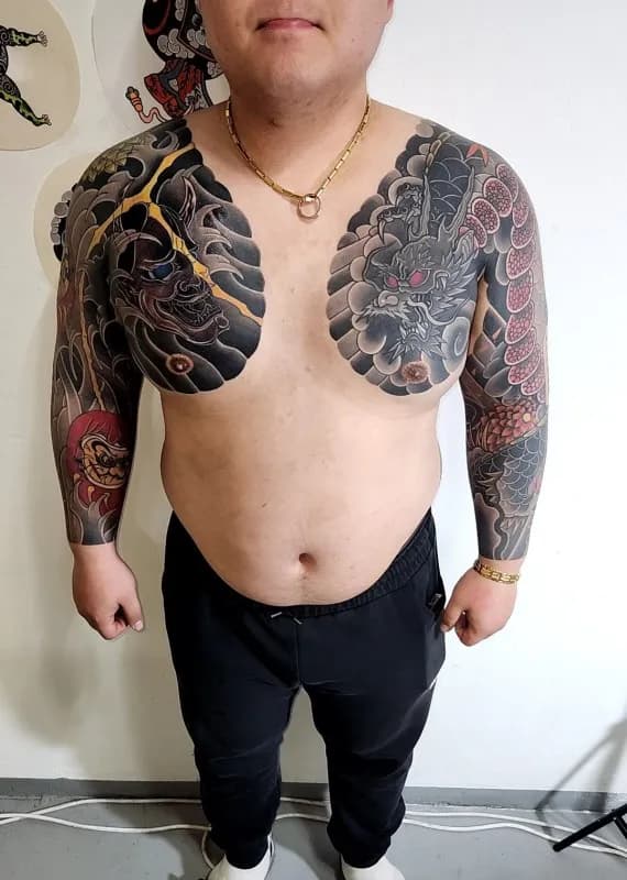 대구가슴긴팔타투, 대구타투, 대구전통이레즈미, 대구이레즈미, 대구타투문의, 대구이레즈미문의, 대구타투잘하는곳, 대구이레즈미잘하는곳, 대구커버업잘하는곳. - 1